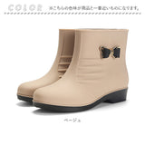 レインブーツ ショート レディース 通販 レインシューズ ブーツ ショートブーツ 雨靴 ローヒール リボン 晴れ雨兼用 晴雨兼用 すべり止め 滑り止め やわらかい 柔らかい カジュアル