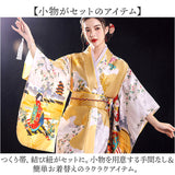 着物風ワンピース 通販 着物風 ドレス 花魁風 仮装 和装 コスプレ 衣装 ハロウィン パーティー イベント 和風 コスチューム 撮影 レディース 女性 忘年会 新年会 サテン生地 コスプレ衣装