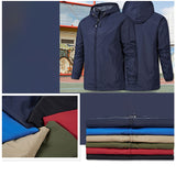 ジャケット フード付き 長袖 通販 ウインドブレーカー コート マウンテンパーカー 作業服 登山ウェア 薄手 レディース メンズ はっ水 撥水 無地 防寒 保温 防風 春 春物 秋 秋物