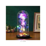 ガラスドーム ライト 通販 フラワーライト 卓上ライト LED ガラス ドームライト LEDライト フラワー 花 バラ 蝶 オブジェ 置物 ガラスアート 作り物の花 一輪 室内 リビング