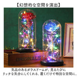 ガラスドーム ライト 通販 フラワーライト 卓上ライト LED ガラス ドームライト LEDライト フラワー 花 バラ 蝶 オブジェ 置物 ガラスアート 作り物の花 一輪 室内 リビング