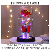 ガラスドーム ライト 通販 ガラス ドームライト 卓上ライト LED フラワーライト 飾り 置物 フラワー 花 バラ 蝶 おしゃれ かわいい 電池式 造花 癒し 贈り物 オブジェ LEDライト 母の日
