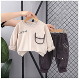 セットアップ Tシャツ 男の子 通販 長袖シャツ 長袖 シャツ パンツ 長ズボン ズボン トレーナー 子供服 ゆったり ポケット カジュアル 子供用 子供 こども 子ども キッズ 春 秋