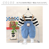 セットアップ オーバーオール 男の子 通販 パンツ 長ズボン ズボン トレーナー 長袖 Tシャツ 子供服 カジュアル 子供用 かわいい 子供 こども 子ども キッズ 春 秋