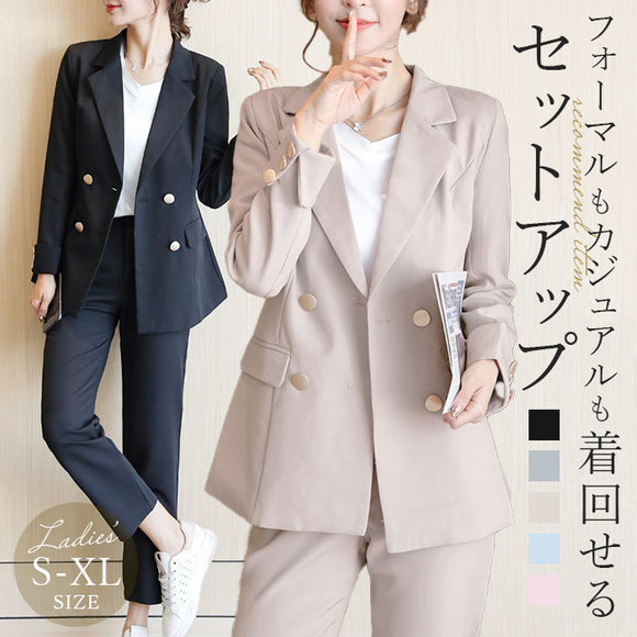 パンツスーツ レディース 上下 通販 スーツ 上下セット ビジネススーツ セレモニースーツ セットアップ フォーマルスーツ リクルート リクルートスーツ ジャケット パンツ セット ママ