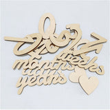 レターバナー 木製 通販 木製カレンダー 月齢フォト ニューボーンフォト 記念日用レターバナー お食い初め 100日 撮影小物 誕生日 飾り付け 記念 バースデー飾り かわいい おしゃれ