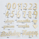 レターバナー 木製 通販 木製カレンダー 月齢フォト ニューボーンフォト 記念日用レターバナー お食い初め 100日 撮影小物 誕生日 飾り付け 記念 バースデー飾り かわいい おしゃれ