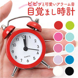 目覚まし時計 ベル 小さい 通販 ミニ アナログ時計 めざまし時計 目覚まし 時計 アラームクロック アラーム クロック 置時計 置き時計 めざまし ダブルベル ツインベル かわいい