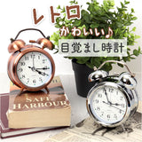 目覚まし時計 ベル アンティーク 通販 アナログ時計 アナログ めざまし時計 目覚まし 時計 アラームクロック アラーム クロック 置時計 置き時計 めざまし ダブルベル ツインベル 金属