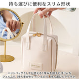 ミニバッグ ポーチ 通販 がばっと開く トートバッグ ハンドバッグ 立てて収納 仕切り 化粧ポーチ メイクポーチ コスメポーチ メイクボックス トラベルポーチ 小分けバッグ