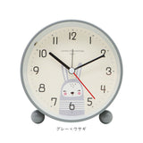 目覚まし時計 秒針 静か 動物 通販 アナログ時計 アナログ めざまし時計 目覚まし 時計 アラームクロック アラーム クロック 置時計 置き時計 めざまし どうぶつ アニマル かわいい 寝室