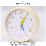 目覚まし時計 秒針 静か 音をたてない 通販 アナログ時計 アナログ めざまし時計 目覚まし 時計 アラームクロック アラーム クロック 置時計 置き時計 めざまし 夜光 電池式 かわいい