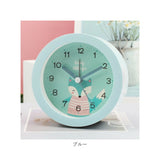 目覚まし時計 秒針 静か 動物 通販 アナログ時計 アナログ めざまし時計 目覚まし 時計 アラームクロック アラーム クロック 置時計 置き時計 めざまし どうぶつ 動物 かわいい 寝室