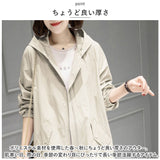 マウンテンパーカー レディース ロング 通販 スプリングコート トレンチコート アウター コート ジャケット ウィンドブレイカー フード付き ジップアップ 薄手 パーカー シンプル スリム