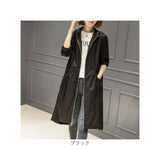 マウンテンパーカー レディース ロング 通販 スプリングコート コート ジャケット ウィンドブレイカー トレンチコート アウター ジップアップ フード付き シンプル 無地 薄手 パーカー