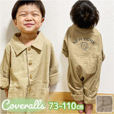 カバーオール キッズ 子供服 通販 オーバーオール 繋ぎ サロペット つなぎ 普段着 長袖 ポケット ボタン ゆったり カジュアル かわいい 女の子 子供 子ども こども 韓国