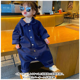 カバーオール キッズ 子供服 通販 オーバーオール 繋ぎ サロペット つなぎ 普段着 長袖 ポケット ボタン ゆったり カジュアル かわいい 女の子 子供 子ども こども 韓国