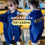 カバーオール キッズ 子供服 通販 オーバーオール 繋ぎ サロペット つなぎ 普段着 長袖 ポケット ボタン ゆったり カジュアル かわいい 女の子 子供 子ども こども 韓国
