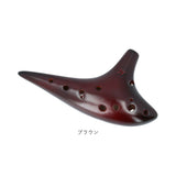 オカリナ 楽器 通販 12穴 12穴オカリナ 笛 スモークオカリナ スモーク cキー c調 cトーン 木管楽器 okarina 吹奏楽器 初心者 おしゃれ 音楽 演奏