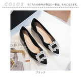 ビジュー パンプス 通販 ローヒールパンプス 靴 シューズ レディース ポインテッドパンプス レディースシューズ キラキラ おしゃれ お洒落 歩きやすい かわいい ヒール3cm ゴム底 通勤