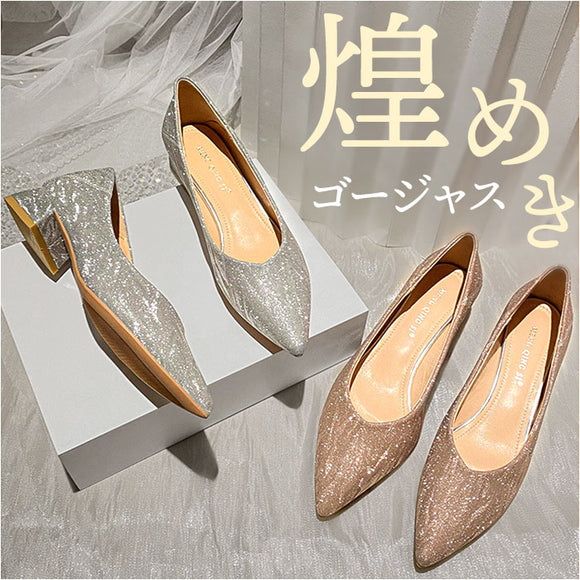 ビジュー パンプス 通販 ローヒールパンプス ポインテッドパンプス 靴 シューズ レディース ヒール3cm かわいい ゴム底 歩きやすい レディースシューズ おしゃれ お洒落 フォーマル