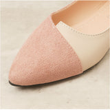 レディース パンプス 靴 通販 ポインテッドトゥ ローヒール ぺたんこ ローヒールパンプス スウェード きれいめ シンプル オフィス ビジネス 通勤 かわいい おしゃれ 走れる 上品 大人