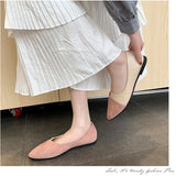 レディース パンプス 靴 通販 ポインテッドトゥ ローヒール ぺたんこ ローヒールパンプス スウェード きれいめ シンプル オフィス ビジネス 通勤 かわいい おしゃれ 走れる 上品 大人