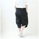 サルエルパンツ メンズ 通販 パンツ 7分丈 クロップドパンツ ワイドパンツ ボトムス ズボン パンツ アラジンパンツ 綿麻 麻 リネン 夏服 春 夏 春夏 レディース シンプル カジュアル 大人