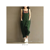サロペット パンツ 通販 オールインワン オーバーオール サロペ ボトムス ズボン 長ズボン ロング コットン 綿 無地 シンプル 通勤 通学 アウトドア カジュアル ゆったり レディース