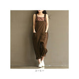 サロペット パンツ 通販 オールインワン オーバーオール サロペ ボトムス ズボン 長ズボン ロング コットン 綿 無地 シンプル 通勤 通学 アウトドア カジュアル ゆったり レディース