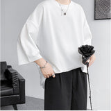 Tシャツ メンズ 七分袖 通販 トップス 無地 春 夏 秋 男性 カジュアルシャツ 7分袖 カジュアル おしゃれ ビッグシルエット カットソー 無地tシャツ メンズtシャツ オーバーサイズ