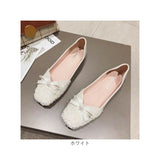 ローヒール パンプス おしゃれ 通販 フラットシューズ バレエシューズ 靴 くつ シューズ スクエアトゥ ぺたんこ 軽量 痛くない 疲れにくい Vカット 柔らか リボン キラキラ 通勤 通学