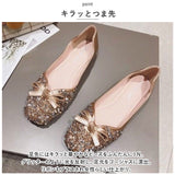 ローヒール パンプス おしゃれ 通販 フラットシューズ バレエシューズ 靴 くつ シューズ スクエアトゥ ぺたんこ 軽量 痛くない 疲れにくい Vカット 柔らか リボン キラキラ 通勤 通学