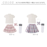 スーツ 女の子 通販 半袖 子供スーツ ブラウス スカート プリーツスカート ウェストゴム リボン付き セットアップ チェック柄スカート 子供制服 チェック柄 女子 通学 通園 女の子スーツ