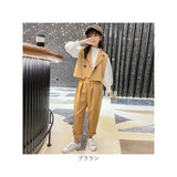 スーツ 女の子 3点セット 通販 パンツスーツ パンツ シャツ ベスト 子供スーツ セットアップ 子供服 キッズ ジュニア 子供 子ども こども ゆったり 小学生 中学生 高校生 入学式 卒業式