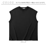 タンクトップ メンズ 無地 通販 綿 コットン ノースリーブ 袖無し トレーニング 筋トレ おしゃれ 夏 オシャレ ゆったり ビッグシルエット メンズファッション 袖なし トップス ジム