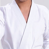 空手着 上下 帯セット 通販 空手 道着 空手衣 胴衣 白帯 ３点セット 上着 上衣 パンツ 子供 大人 軽量 速乾 耐久性 混紡生地 サイドスリット 動きやすい 練習着 合気道 武道 学校 体育