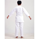 空手着 上下 帯セット 通販 空手 道着 空手衣 胴衣 白帯 ３点セット 上着 上衣 パンツ 子供 大人 軽量 速乾 耐久性 混紡生地 サイドスリット 動きやすい 練習着 合気道 武道 学校 体育