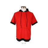 Tシャツ 半袖 メンズ 通販 半袖パーカー パーカー トップス カットソー プルオーバー ティーシャツ フード付 ルームウェア 夏 通勤 通学 シンプル 無地 デイリー 普段着 カジュアル