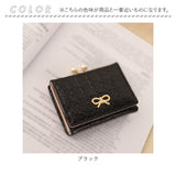 三つ折り 財布 レディース がま口 通販 三つ折り財布 折り財布 ウォレット リボン スパンコール 小銭入れ お札入れ カード入れ 小銭 カード お札 マルチカード コンパクト かわいい