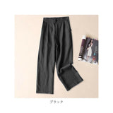 ワイドパンツ レディース 通販 ガウチョパンツ ズボン パンツ ボトムス ロング イージーパンツ ゆったり 綿 麻 コットン リネン 薄手 春 夏 通勤 通学 快適 伸縮性 カジュアル