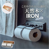 トイレットペーパーホルダー おしゃれ 通販 ダブル アイアン ペーパーホルダー シンプル トイレ 収納 トイレタリー 雑貨 トイレ用品 インテリア きれいめ ナチュラル POSH LIVING