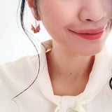 ピアス 鶴 通販 日本製 イヤリング 耳飾り ぶら下がりピアス ぶら下がり タイプ 吊り下げ 両耳 アクセサリー アクセ 折り鶴 折り紙 かわいい 可愛い おしゃれ オシャレ 着物 浴衣 和装