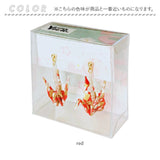 ピアス 鶴 通販 日本製 イヤリング 耳飾り ぶら下がりピアス ぶら下がり タイプ 吊り下げ 両耳 アクセサリー アクセ 折り鶴 折り紙 かわいい 可愛い おしゃれ オシャレ 着物 浴衣 和装