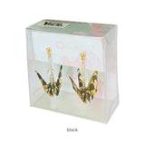 ピアス 鶴 通販 日本製 イヤリング 耳飾り ぶら下がりピアス ぶら下がり タイプ 吊り下げ 両耳 アクセサリー アクセ 折り鶴 折り紙 かわいい 可愛い おしゃれ オシャレ 着物 浴衣 和装