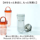 ピーコック Peacock 水筒 PPA-50 通販 クリアボトル スクリュータイプ 480ml マイボトル ダイレクトボトル 直飲み 透明 ボトル スポーツドリンク対応 おしゃれ 洗いやすい 広口 かわいい