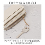 フラグメントケース レディース 通販 Pisoraro ピソラロ PR237 コインケース 財布 さいふ サイフ キーリング 付き ミニ財布 L字ファスナー 小銭入れ 小さめ 薄い 合成皮革 合皮 おしゃれ