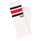 ソックス メンズ 通販 PRO CLUB プロクラブ クルーソックス ラインクルー丈ソックス ラインソックス くつした 靴下 クルー丈 お洒落 おしゃれ 伸縮性 通気性 かわいい フェス スポーツ