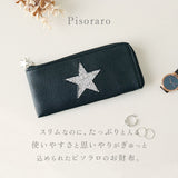 Pisoraro ピソラロ 長財布 通販 財布 お財布 おさいふ さいふ ロングウォレット ウォレット 星 スター キラキラ きらきら 薄型 スリム 薄い 小銭入れ 札入れ カード入れ ファスナー 小銭