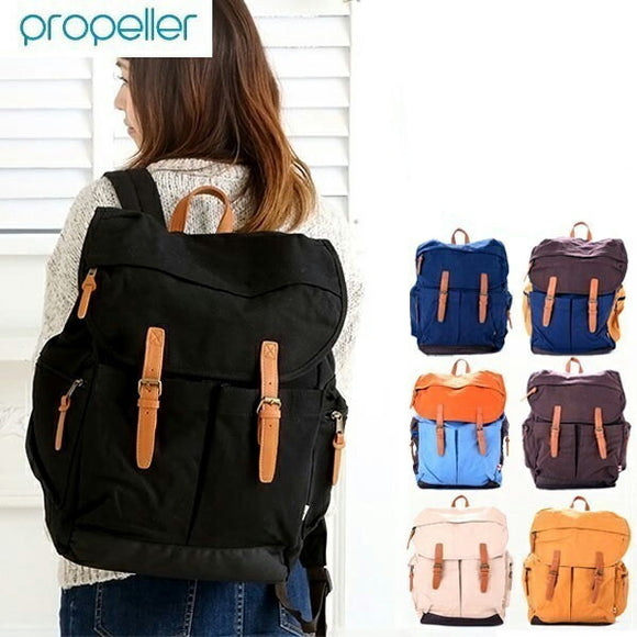リュック レディース ph-ruck-14-1267 レディースバッグ 定番 背面ファスナー フラップ 高校生 1267 デイパック マザーズバッグ キャンバス 2way 黒 大容量 軽量 おしゃれ かわいい 通学